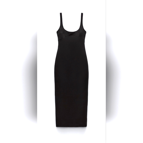 Zara Black Midi Dress - Picture 3 of 3